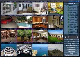 IP camera software which support 64 cameras. Keep an eye on your home anywhere.